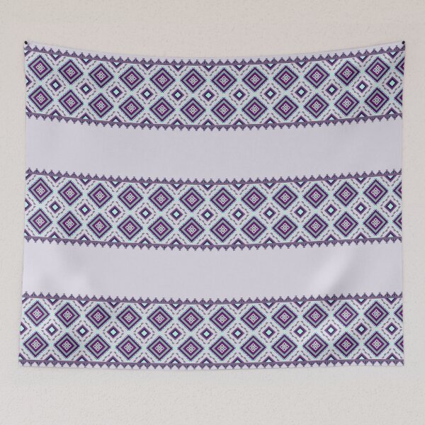 Item preview, Ethnic Pattern / Quilted Pattern / Pattern Background / Zigzag Pattern Green Purple designed and sold by RisaArt22.
