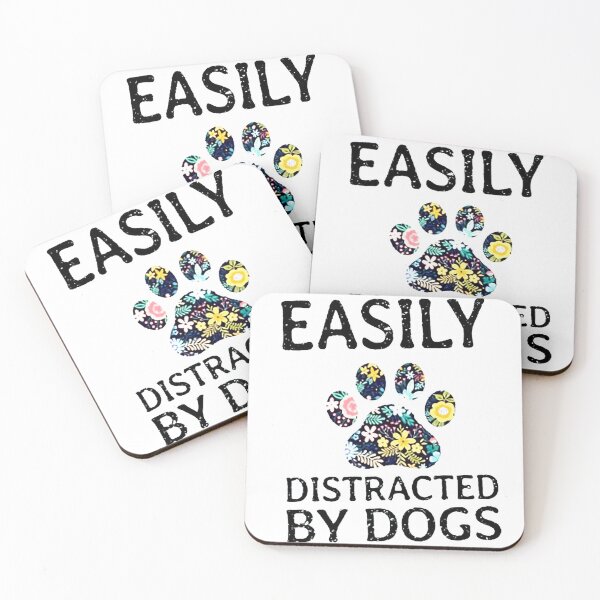 Item preview, Easily Distracted by Dogs Funny Dog Father The Dog Mother The Dog Father Love Art Design Happy Apparel Essential Inspiration Joy Mood Funny designed and sold by DesignByHeartUK.