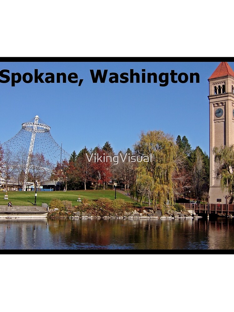 Thumbnail 3 of 3, Scarf, Spokane Riverside designed and sold by VikingVisual.