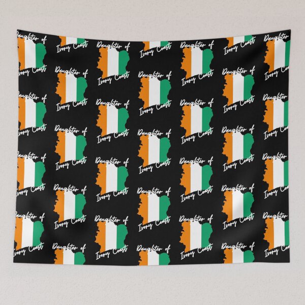 Item preview, Daughter of Ivory Coast Map Flag designed and sold by NovawayDirect.