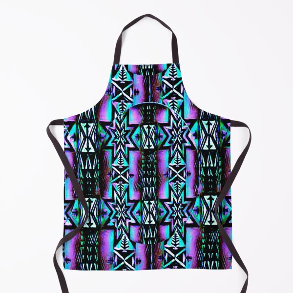Item preview, Bright Pink / Light Blue / Black Northern Star Native Print designed and sold by JMWCD.