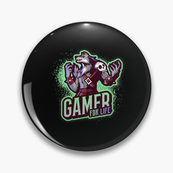 Item preview, Gamer for Life with Anthropomorphic Wolf Warrior designed and sold by PRIVARSHU.