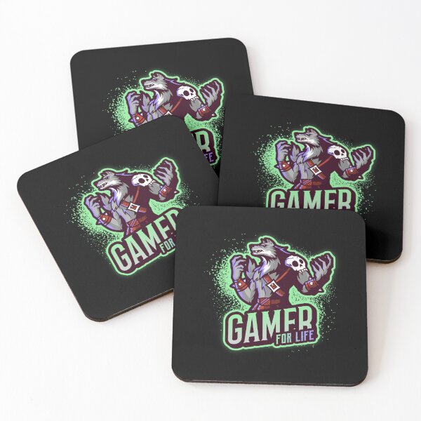 Item preview, Gamer for Life with Anthropomorphic Wolf Warrior designed and sold by PRIVARSHU.