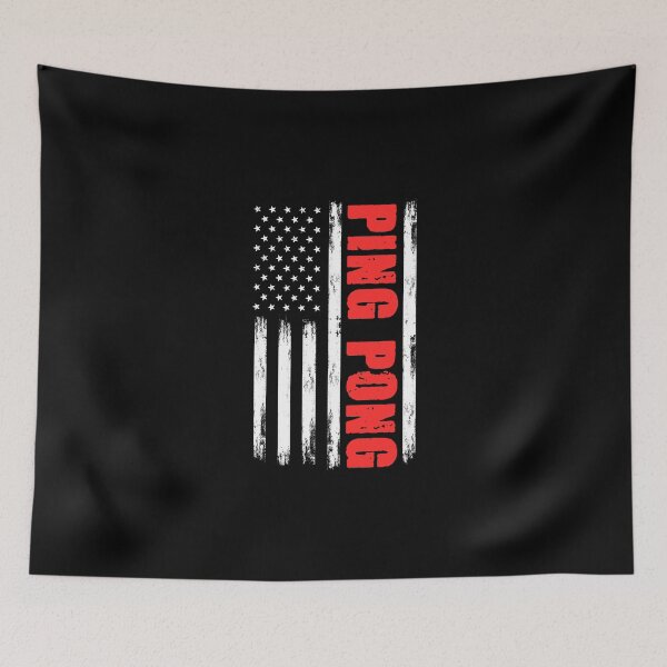Item preview, Ping Pong Patriot Flag For A Whiff Whaff Table Tennis Player designed and sold by Nessshirts.