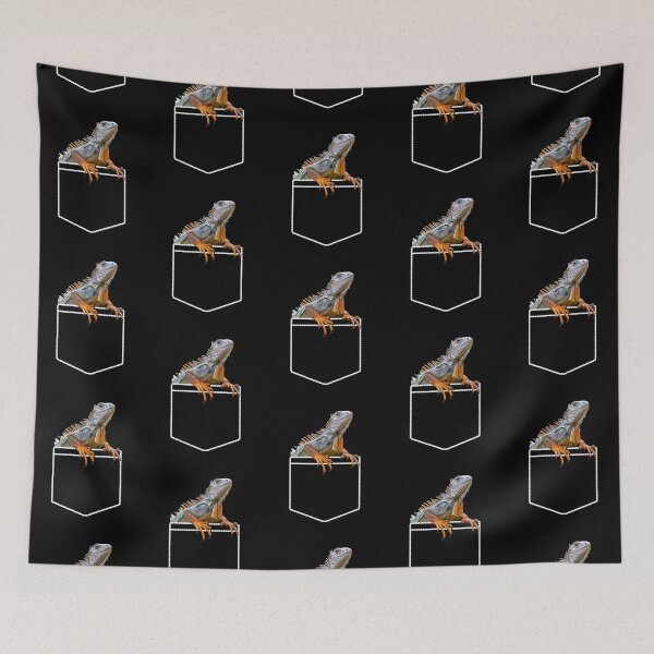 Item preview, Green Iguana Cute Pocket designed and sold by JRRTs.