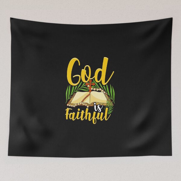 Artikelvorschau, Catholic Religious Gift Palm Sunday Easter- God is Faithful T-Shirt entworfen und verkauft von JosephStuart.
