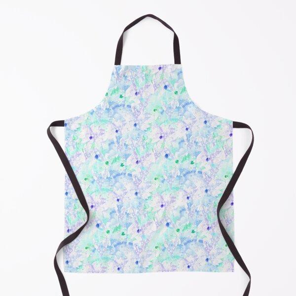 Item preview, Bubbly Pattern of Blueish Flowers designed and sold by Shape-And-Color.