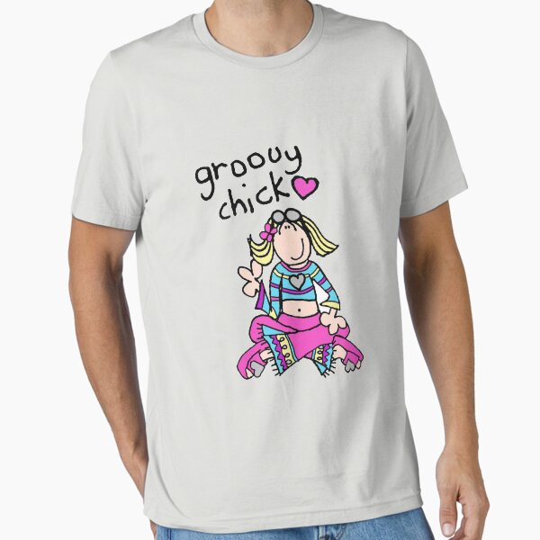 Vista previa del artículo con la obra «Chicas Groovy Chick, años 2000, estilo vintage Y2K», diseñado y vendido por MSD-Clothes-.