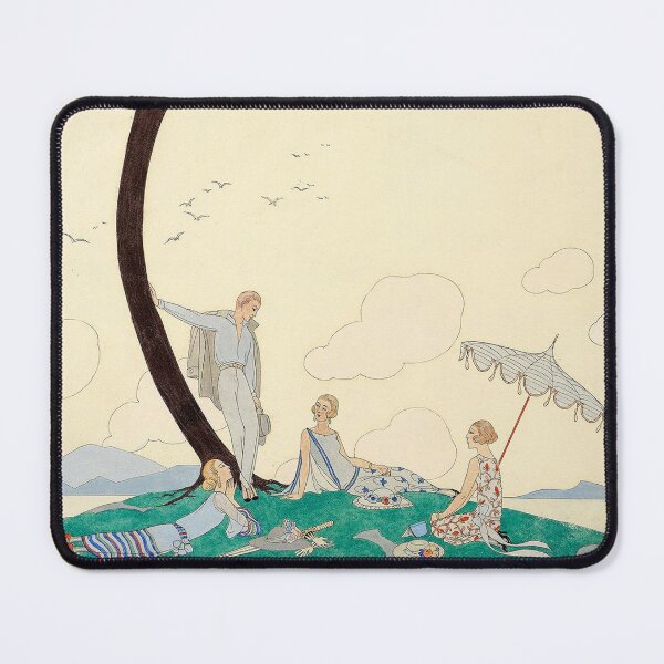 Item preview, George Barbier. Sur l'herbe. Art Deco illustration. designed and sold by likiska.