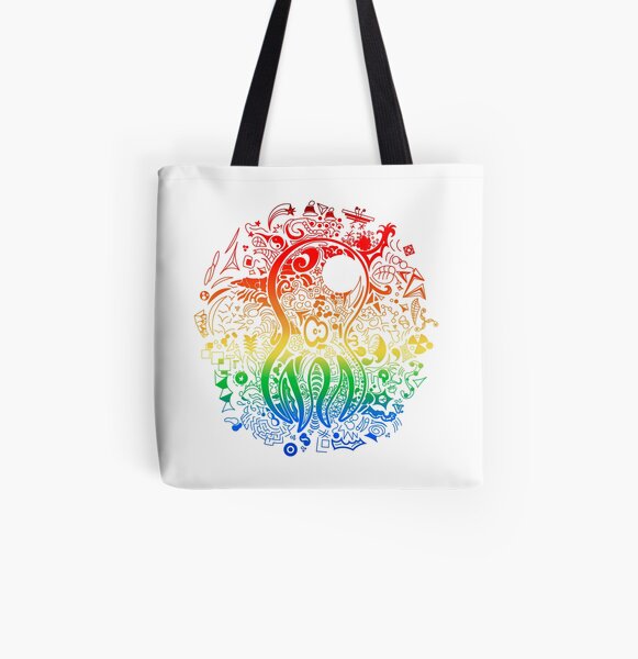 Psychoctopus Tote bag doublé