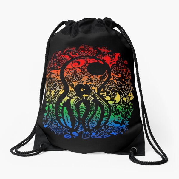 Psychoctopus Drawstring Bag