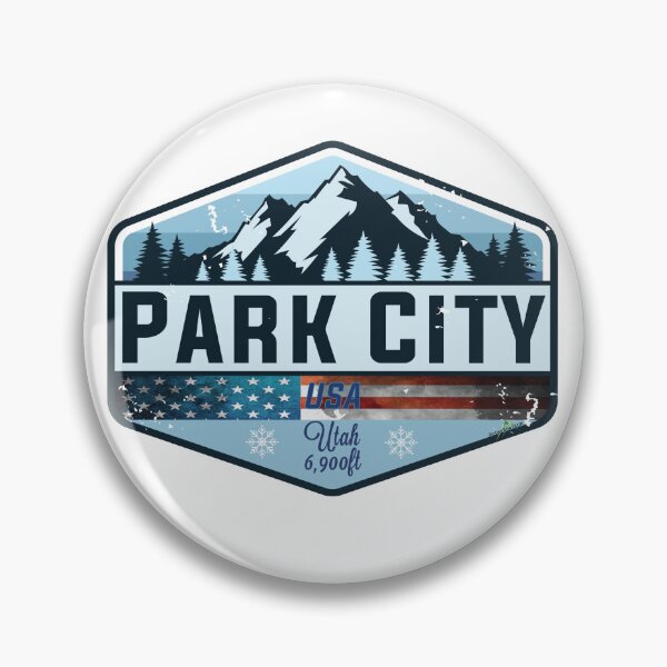 Item preview, Park City USA Ski Skiing Utah Sticker T-Shirt 01 designed and sold by OuterShellUK.