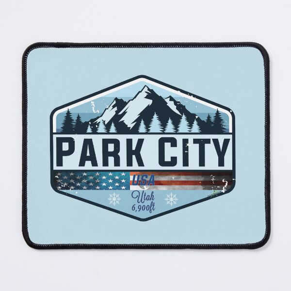 Item preview, Park City USA Ski Skiing Utah Sticker T-Shirt 01 designed and sold by OuterShellUK.