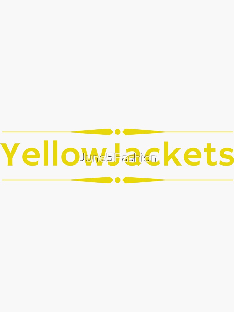 Pittsburgh Yellow Jackets Sticker for Sale by burghr