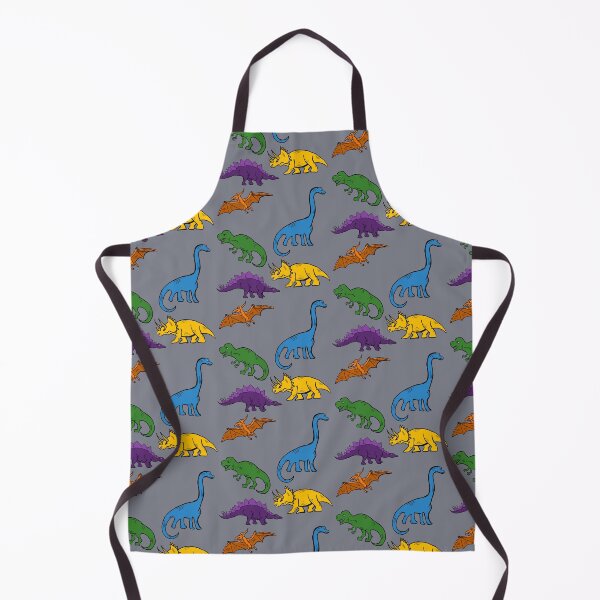 Item preview, Multicolor Dinosaur print grey designed and sold by DemonicGloom.