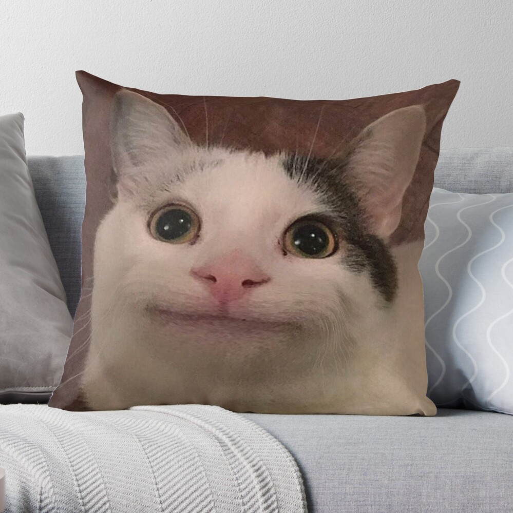 Beluga Cat - Beluga Cat Meme - Pillow
