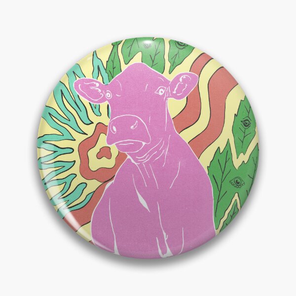 Item preview, Psychedelic Crazy Cow  designed and sold by wozzobstudios.