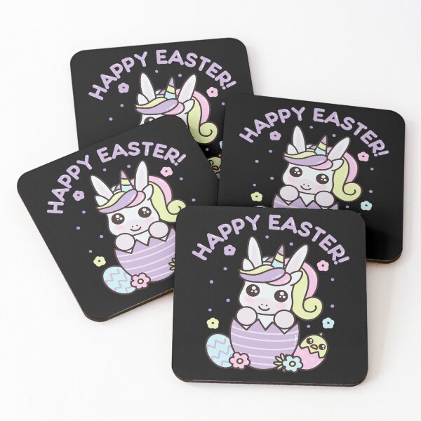 Item preview, Kawaii Happy Easter Unicorn Cute Bunny Kids Easter Egg designed and sold by JokeGysen.