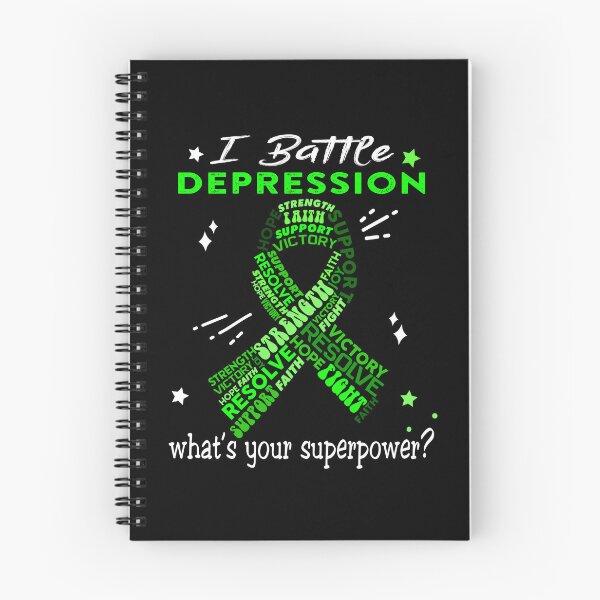 Item preview, Depression Warrior, I Battle Depression What's Your Superpower? designed and sold by Greggwillard.