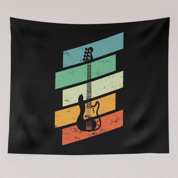 Item preview, Vintage Style P-Style Bass Guitar Retro Colors designed and sold by nightsworthy.