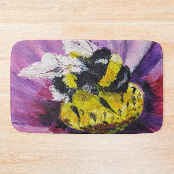 Item preview, Bumblebee On A Flower Oil Painting Print designed and sold by NatalyMak.