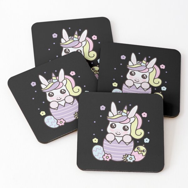 Item preview, Kawaii Happy Easter Unicorn Cute Bunny Kids Easter Egg designed and sold by JokeGysen.