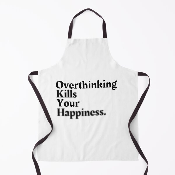 Item preview, Overthinking Kills Your Happiness, Motivation Serious Quote Collection With Blur Effect designed and sold by NasMansouri.
