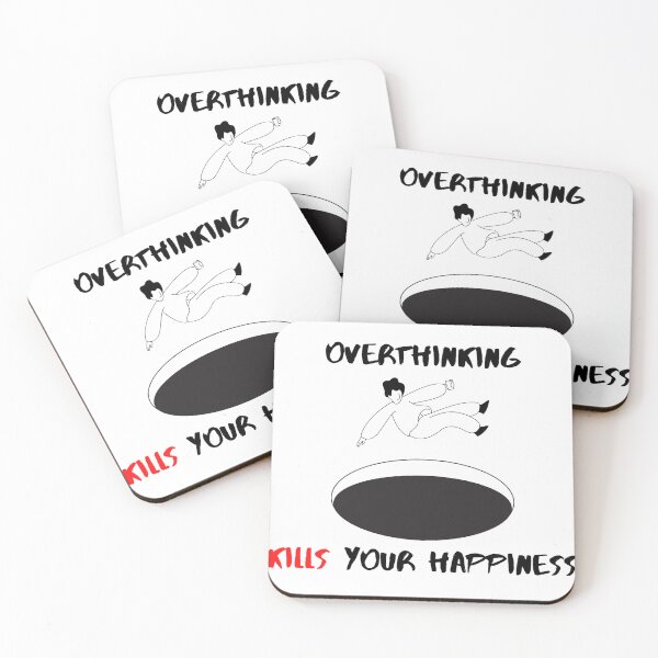 Item preview, overthinking kills your happiness designed and sold by Swiftpanther.
