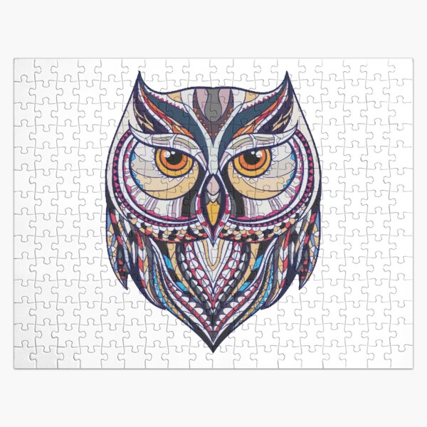Puzzle Puzzel Great Horned Owl Eule Uhu Vogel Wald Bäume 500 
