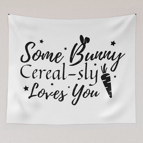 Aperçu de l'œuvre Pâques, Some Bunny Cereal-Sly Loves You, Idée cadeau créée et vendue par Ta ~ won.
