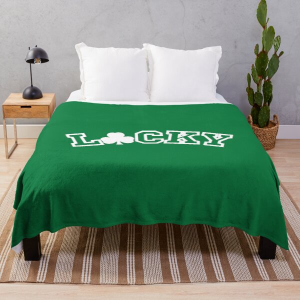Item preview, Lucky with Shamrock (white text)- St Patricks Day designed and sold by CaitU.