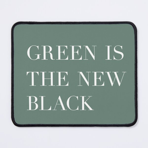Item preview, Green is the New Black - Typography Print designed and sold by MDRNHOME.