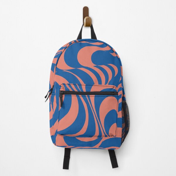 Item preview, Abstract Groovy Retro Liquid Swirl in Blue designed and sold by technicolorable_art.