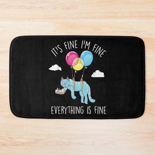 Item preview, Its Fine Im Fine Funny Funny Cat Lover Adults designed and sold by zacben.