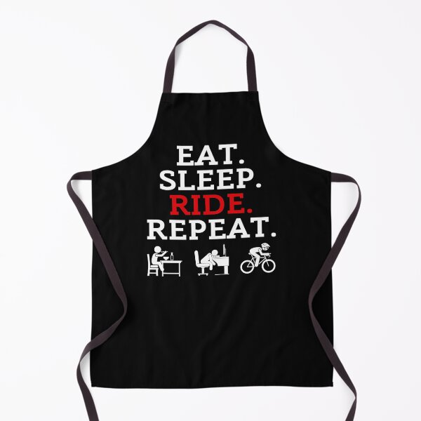 Item preview, Eat. Sleep. Ride. Repeat Funny Bicycle Black Background designed and sold by ZestyFruit.