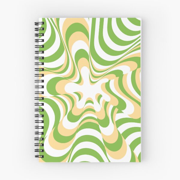 Item preview, Abstract Groovy Retro Liquid Swirl Green Yellow Pattern designed and sold by technicolorable_art.