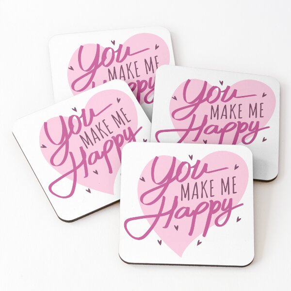 Item preview, You make me Happy with love stiker designed and sold by I'm  Redz.