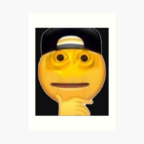 "cursed emoji " Art Print for Sale by RockParadises Redbubble