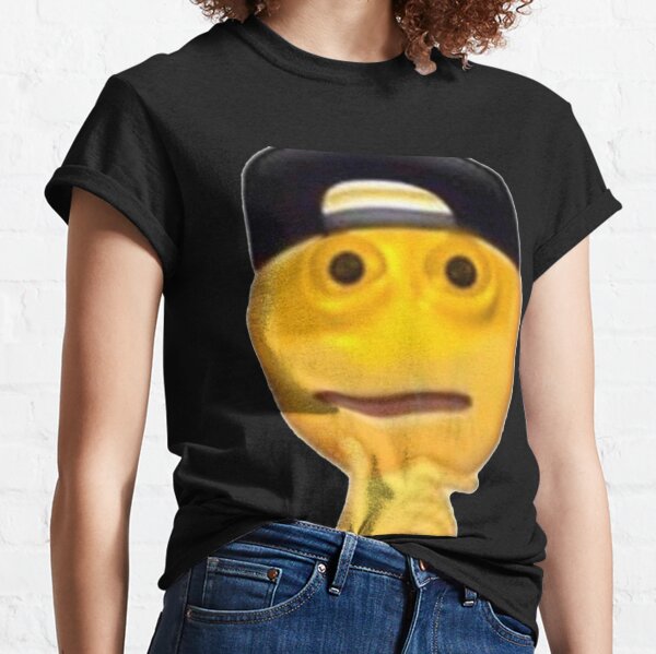 cursed emoji, hand emoticon meme drawing. - Cursed - T-Shirt