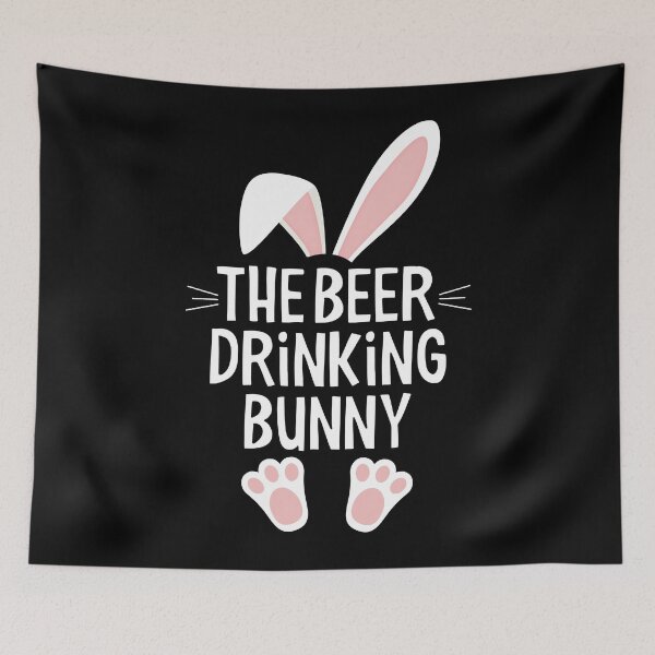 Item preview, The beer drinking bunny designed and sold by PaulSDesign.