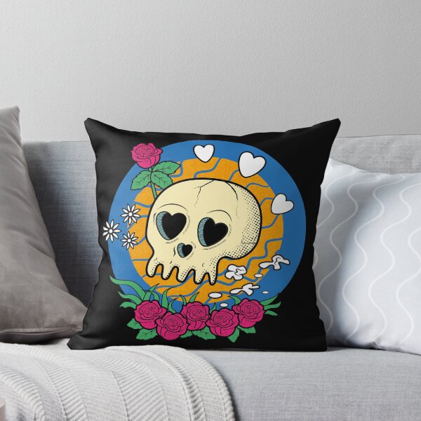 Item preview, Skull Love with Roses designed and sold by RGB-Ginger.