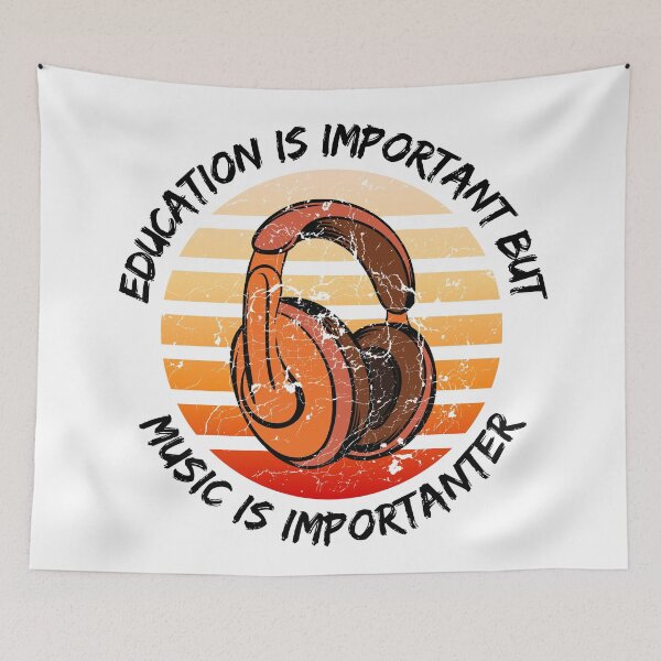 Item preview, Education Is Important But Music Is Importanter designed and sold by LuckyKermit.