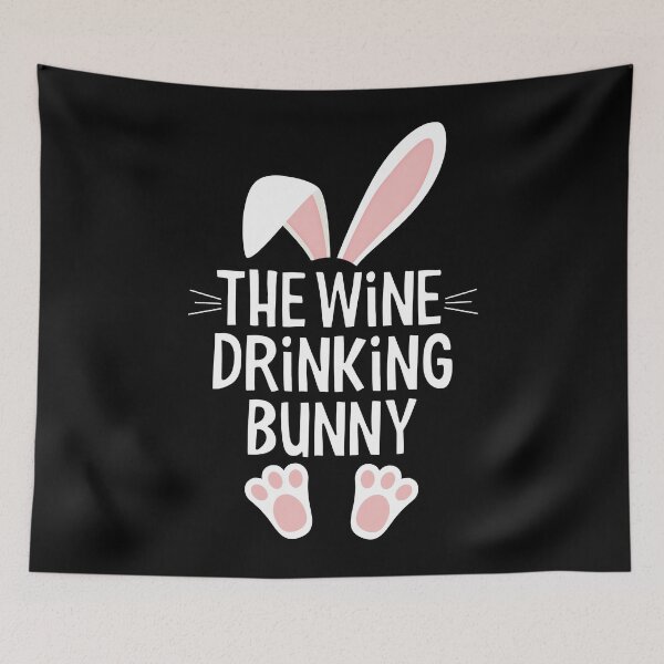 Item preview, The wine drinking bunny designed and sold by PaulSDesign.