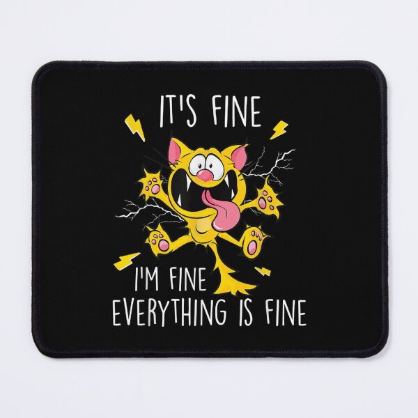 Item preview, Its Fine Im Fine Everything Is Fine shirt Funny Cat Lover Adults T-Shirt designed and sold by zacben.