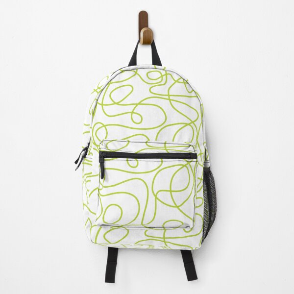 Item preview, Doodle Line Art Pattern | Lime Green on White designed and sold by itsjensworld.