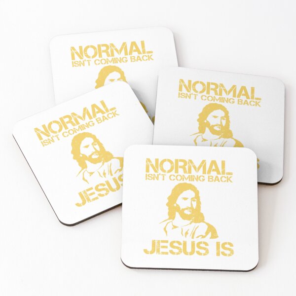 Item preview, Normal Isn't Coming Back Jesus Is yellow designed and sold by KateHortone.