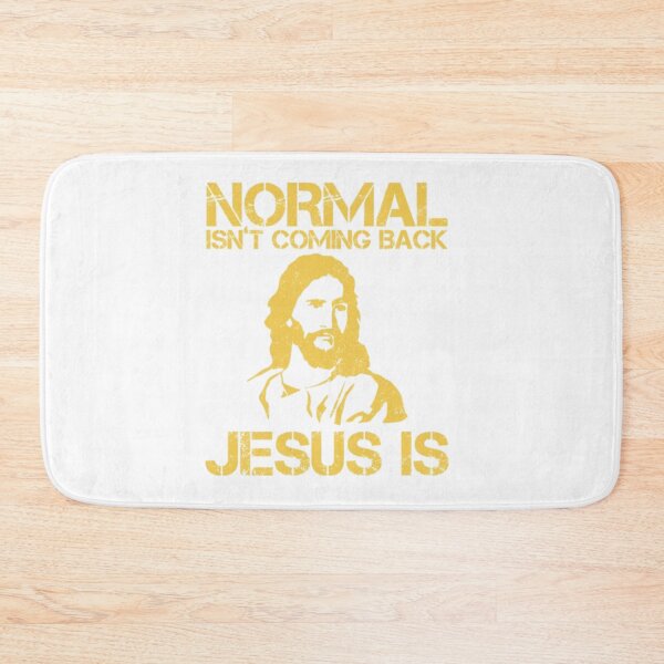 Item preview, Normal Isn't Coming Back Jesus Is yellow designed and sold by KateHortone.