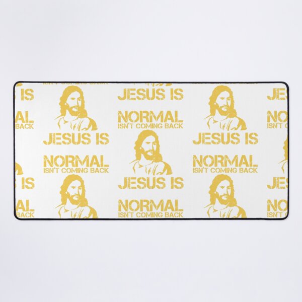 Item preview, Normal Isn't Coming Back Jesus Is yellow designed and sold by KateHortone.