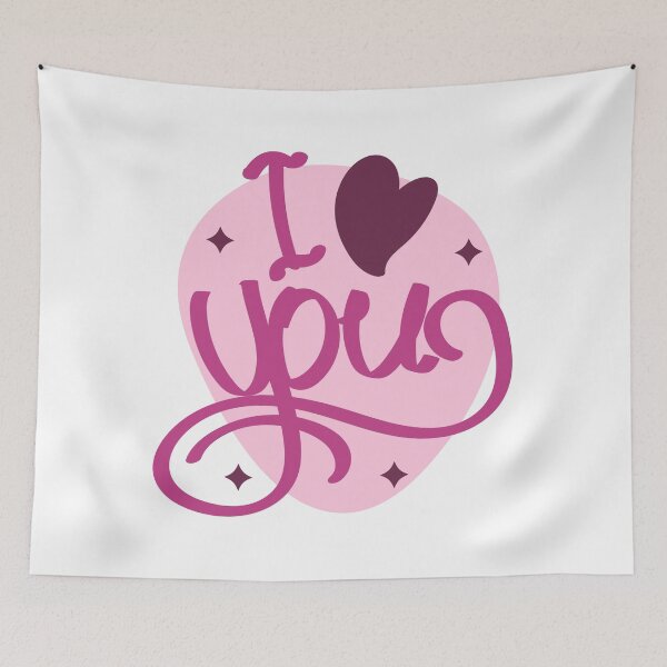 Item preview, I love you with love stiker designed and sold by I'm  Redz.