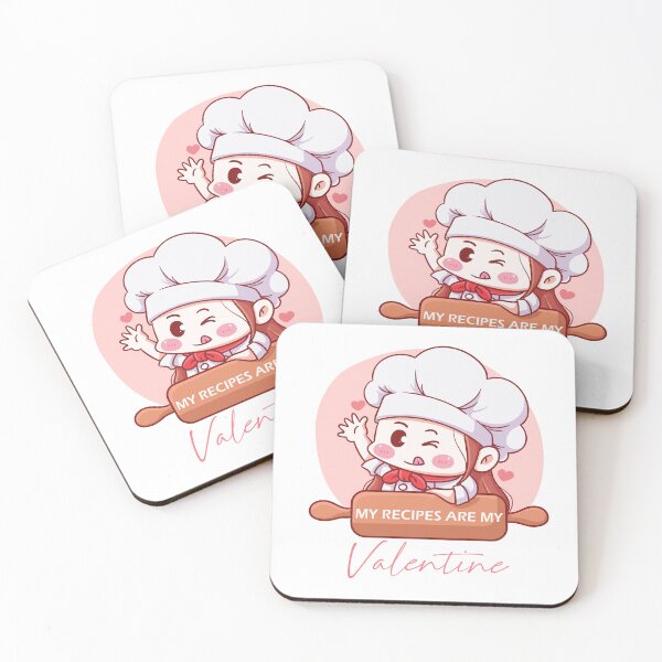 Item preview, Funny Chef Quote, My Recipes Are My Valentine Design, Cool Chef designed and sold by NEGI STORE ★★★★★.
